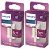Philips LED Lampadina Lineare compatta R7S, equivalente a 60W, Luce Bianca Calda 3000K (Confezione da 2)