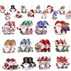 XFSRG 36 Pezzi Ciondoli Natalizi Decorazione di Natale Specie Gnomo in Legno Appendere Ornamento per Albero di Natale Perfetto La Casa Regali Feste (Set C)