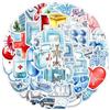 Huaxintoys 50 Pezzi Adesivi per Medici e Infermieri, Adesivi per Dispositivi Medici, Adesivi per Personale Medico per Laptop, Bottiglia D'acqua, Per Computer, Telefono, Notebook