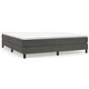 IKAYAA Struttura Letto Matrimoniale 160x200 Rete Matrimoniale con Doghe in Legno per Adulti, Bambini e Teenager, Altezza 25 cm -Grigio scuro-160 x 200 cm/25 cm