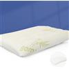 MINUPWELL Cuscino rinfrescante ultra piatto per dormire, altezza 6,3 cm, sottile cuscino per dormire sullo stomaco, dimensioni standard - 45,7 x 66 cm