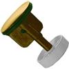 Schläfer 40510216 | Tappo Saltarello Universale Scarico piletta 11/4 del Lavandino Bagno, Bidet, Vasca, Diametro Ø 4 cm, altezza - 6/8 cm, con filtro ferma capelli, Finitura Bronzo vecchio Ottone