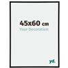 Yd. Cornice 45x60 cm Nero Opaco - Cornice in Alluminio Kent | Your Decoration, Vetro acrilico antiriflesso, Montaggio a parete, Adatta per foto, poster o puzzle, Made in Holland
