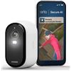 Arlo Essential 3 Telecamera WiFi Esterno Senza Fili 2K Sirena Allarme Casa