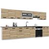 B BELINI GROUP Belini ITALIA 3 Mobile Cucina Completa Componibile 320cm Rovere Sonoma | Cucina completa componibile, mobili pensili e bassi inclusi, montaggio facile