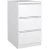 Dmora - Cassettiera Ameline, Settimino multiuso, Comò camera da letto, Mobile con cassetti, 50x40 h70 cm, Bianco lucido