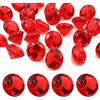 LYHLYA Pietre preziose per bambini, diamanti acrilici rossi, 25 mm, diamanti decorativi acrilici, gemme finte per vasi, vasi di nozze, decorazioni da tavolo, decorazioni per feste
