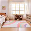 Sonive Tappeto per Bambini Arcobaleno Rosa, Soggiorno, Cameretta 160x230cm