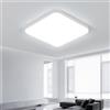 Comely LED Moderna lampada da soffitto, 32W 2400LM bianco freddo, IP54 impermeabile, Quadrato, Ultra Sottile LED plafoniera per bagno, cucina, balcone, corridoio, camera da letto,Ø25*3cm