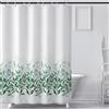 ASKLUND Tenda Doccia 180x180 Piante, Lavabile Impermeabile, in tessuto Poliestere, con 12 Anelli e Pesi in Basso, per la Vasca da Bagno e il Bagno