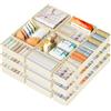 DIMJ Organizer per Cassetti Armadio - Divisori Per Cassetti Intimo Non Tessuto, Organizzatore Armadio Scatola Pieghevole Salvaspazio Per Calzini, Biancheria, Cravatte, 26 Pezzi, Beige