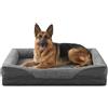 FURTIME - Letto Ortopedico per Cani di Grandi e Giganti Razze, Mousse a Cellule Aperte, Cuccia per Cane Rimovibile, Lavabile e Antiscivolo, Cuscino per Cane con Bordi Alti e Supporto Rinforzato