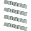 Elnwnnkc 4 portapenne regolabili con fascia elastica per quaderni, segnalibri elastici integrati con clip a matita per pianificatori di libri, forniture scolastiche