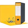 Esselte OXFORD G83 Registratore con Custodia, con Meccanismo a Leva N.1 in Formato Commerciale (23x30cm) con Dorso da 8 cm, Giallo, Conf.da 6 pezzi, 390783090