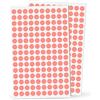 Rubigo Adesivi colorati a pois da 8 mm, 1500/3000 punti adesivi in 10 colori assortiti, etichette circolari per calendari, agende, artigianato, ufficio e scuola (rosa, 3000 punti)
