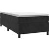 vidaXL Struttura letto nera 90x190 cm in velluto