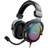 FiFine Cuffie da gaming professionali Fifine H6X USB RGB, colore nero