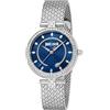 Just Cavalli Glam Chic Obsessive Snake - Orologio da polso da donna al quarzo Moda bracciale e cassa in Acciaio INOX di colore Grigio display analogico blu - JC1L240M0015