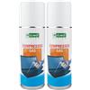 D.RECT Aria Compressa Spray 200ml - Spray a Gas Compresso, Pulitore per Tastiera, Computer Fotocamera Telefono Cellulare - Pulizia PC Inodore, Pulitore per Computer e Tastiera (Confezione da 2)