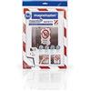 Magnetoplan 1131346 magnetofix Safety cornice magnetica 5 PZ. A3 Bianco/Rosso