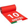 SOLEILUX 1mt x 10mt Passatoia Rossa Natalizia Tappeto ROSSO Feltro rosso natale chiesa matrimonio negozio - Prodotto italiano