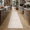 PureCozy Passatoia Lavabile per Corridoio 60x240cm, a Pelo Corto, Antiscivolo, Morbido, Vintage per Cucina, Disimpegno, davanti Al Letto, Soggiorno, Camera da Letto, Beige Chiaro