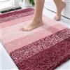 OLANLY Tappeto da bagno 76 x 50 cm, tappeto da bagno in microfibra extra morbido e assorbente, retro in gomma, ad asciugatura rapida, lavabile in lavatrice, per pavimento del bagno, vasca, doccia e