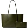 Calvin Klein Donna Borsa Tote Bag Foil Logo con Custodia Estraibile, Verde (Cypress), Taglia Unica