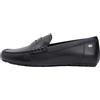 Tommy Hilfiger Donna Mocassini Flag Leather Driver in Pelle, Nero (Black), 36