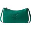 Calvin Klein Donna Borsa Bold Mini con Zip, Verde (Enchanted Forest), Taglia Unica