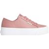 Calvin Klein Vulc Flatf Lace Up Text Lth Hw0hw02972 Basso TopDonna