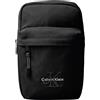 Calvin Klein Uomo Borsa a Tracolla Bold Sling con Tasca Esterna, Nero (Black), Taglia Unica