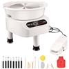 VEVOR Ruota per Ceramica, Macchina per Formare Ceramica Ruota Elettrica, con Pedale Touch Screen LCD Strumenti di Modellazione, 3 Gambe di Supporto, per Artigianato Artistico, 450 W, 280mm, Bianco