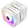 Thermalright Peerless Assassin 120 White ARGB Raffreddatore d'aria per processore, 6 tubi di calore, due ventole TL-C12W-S-PWM da 120 mm, copertura dissipatore di calore in alluminio, AGHP per AMD AM4