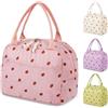 Vortix Borsa Termica Porta Pranzo Donna, Borsa Porta Pranzo morbida e pieghevole, Borsa Frigo Piccola Pranzo Ufficio con Rivestimento Impermeabile, Lunch bag pratica per bambini/studenti/picnic (Rosa)