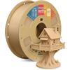 OVERTURE Matte PLA Filamento 1,75 mm Marrone chiaro 1kg Naturale matt