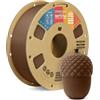 OVERTURE Matte PLA Filamento 1,75 mm Cioccolato 1kg Naturale matt