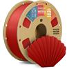 OVERTURE Filamento Matte PLA 1.75mm, 1kg Bobina (2.2lbs) Opaco PLA Filamenti per Stampante 3D, Neatly Wound Filamento Precisione Dimensionale +/- 0.02 mm, Matte Rosso Mattone