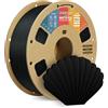 OVERTURE Filamento Matte PLA 1.75mm, 1kg Bobina (2.2lbs) Opaco PLA Filamenti per Stampante 3D, Neatly Wound Filamento Precisione Dimensionale +/- 0.02 mm, Matte Nero