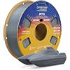 OVERTURE Filamento PETG 1.75mm, 1kg Bobina(2.2lbs), Neatly Wound Rapido PETG Filament per Stampante 3D, Precisione Dimensionale +/- 0.02 mm, 3D Printer Filamento (Grigio Chiaro)