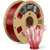 OVERTURE Filamento PETG 1.75mm, 1kg Bobina(2.2lbs), Neatly Wound Rapido PETG Filament per Stampante 3D, Precisione Dimensionale +/- 0.02 mm, 3D Printer Filamento (Rosso Trasparente)