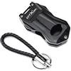 Voskooe Guscio chiave per moto Per KYM@&CO DTX360 DTX 360 Accessori Moto Coprichiave CNC Creative Products Custodia Chiavi(KKCR Black)