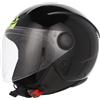 Acerbis Brezza Casco Jet, nero, M (57/58) | Visiera Trasparente, Interni Removibili, Chiusura Micrometrica, Unisex Quattro Stagioni, Peso 1100 g
