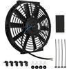 JFG RACING Ventola Raffreddamento Radiatore Moto,Ventola Radiatore Moto 12V 80 W | Ventola Raffreddamento ad Acqua per Dirt Pit Bike ATV UTV Go Kart Quad Motocross