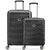 DELSEY _Meteor_Parent, nero, 2-Set (S/M), Bagaglio rigido