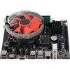 YUEHISY Set Scheda Madre B75, CPU I5 3470 Combinata, RAM DDR3 da 8 GB, Slot SSD M.2, 4 USB 3.0, Audio a 6 Canali, Ventola per PC Desktop da Ufficio Domestico