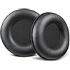 SOULWIT Cuscinetti per AKG K240 Studio Semi-Aperte Over-Ear Cuffie, Padiglioni Auricolari Recambio con Morbida Pelle Proteica e Schiuma ad Alta Densità - Nero