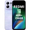 XIAOMI REDMI 17,Smartphone 4G+256GB,Helio G91-Ultra processore,display da 6,9 120Hz,Batteria da 7500mAh,Doppia fotocamera posteriore 50MP,Viola,Caricabatterie non incluso
