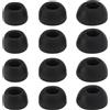 SG Store 6 Paia Di Gommini Auricolari In Silicone S/M/L 11x6,5mm 12x6,5mm 14x6,5mm Copriauricolari In Silicone Compatibile Con JBL Tune Buds Cuffie Nero