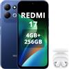 XIAOMI REDMI 17,Smartphone 4G+256GB,Helio G91-Ultra processore,display da 6,9 120Hz,Batteria da 7500mAh,Doppia fotocamera posteriore 50MP,Blu,incluso cuffie smart incluse Bianco